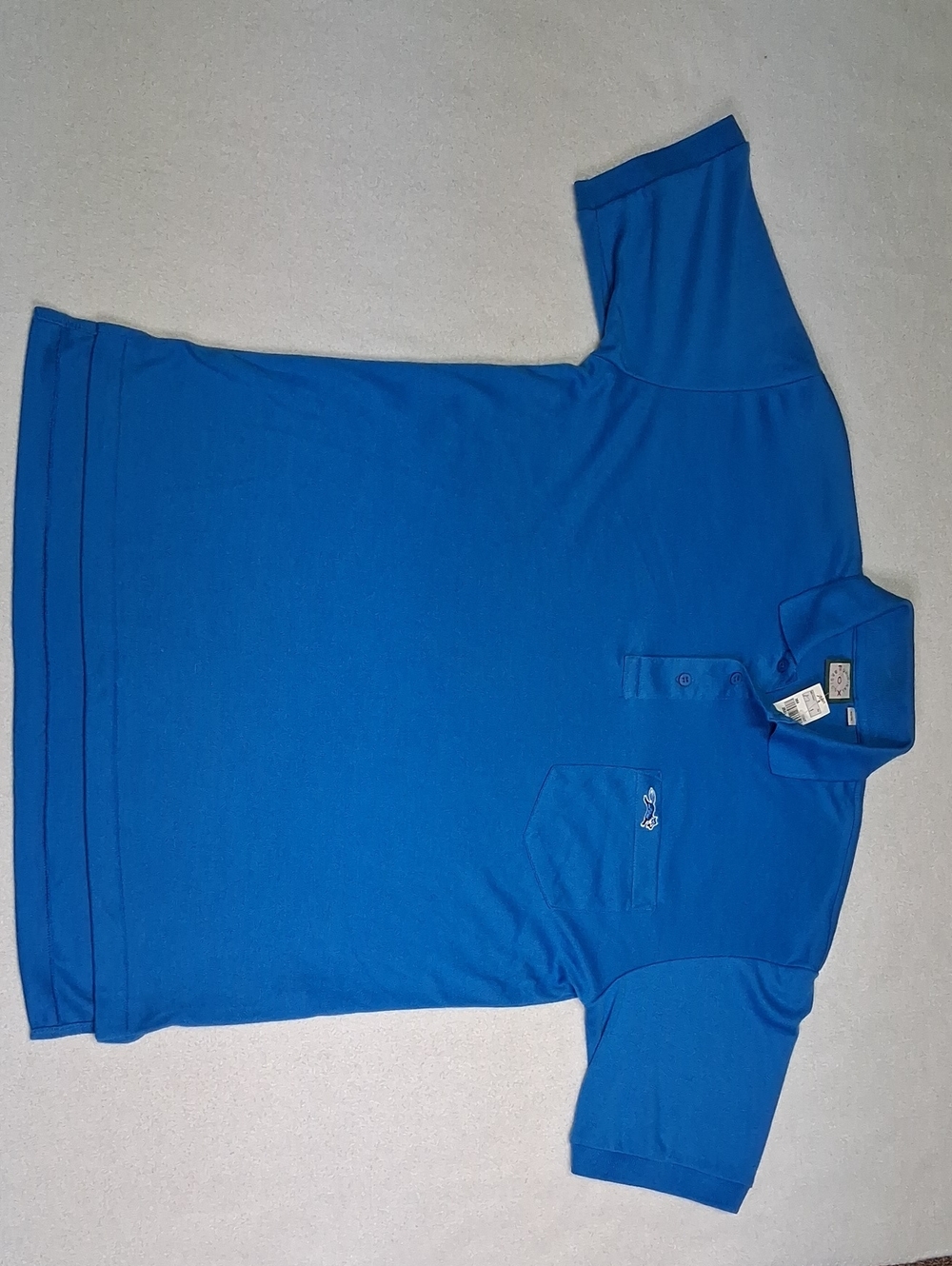 Vintage Fox Original Basics Men's Royal Blue Short-Sleeve Polo with Chest Pocket